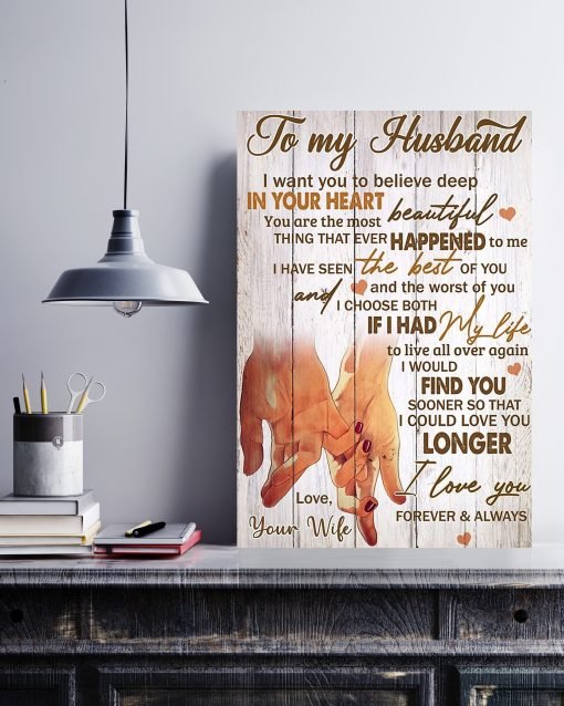 To My Husband Poster You’re The Most Beautiful Thing Wedding Anniversary Gift Wall Art Father’S Day To My Husband Poster You’re The Most Beautiful Thing Wedding Anniversary Gift Wall Art Father’S Day