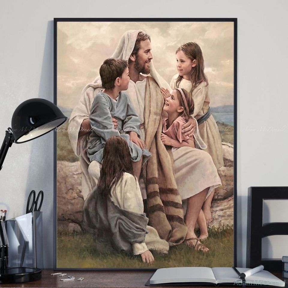 Jesus And Children Poster, Jesus Christ Jesus And Children Poster, Jesus Christ