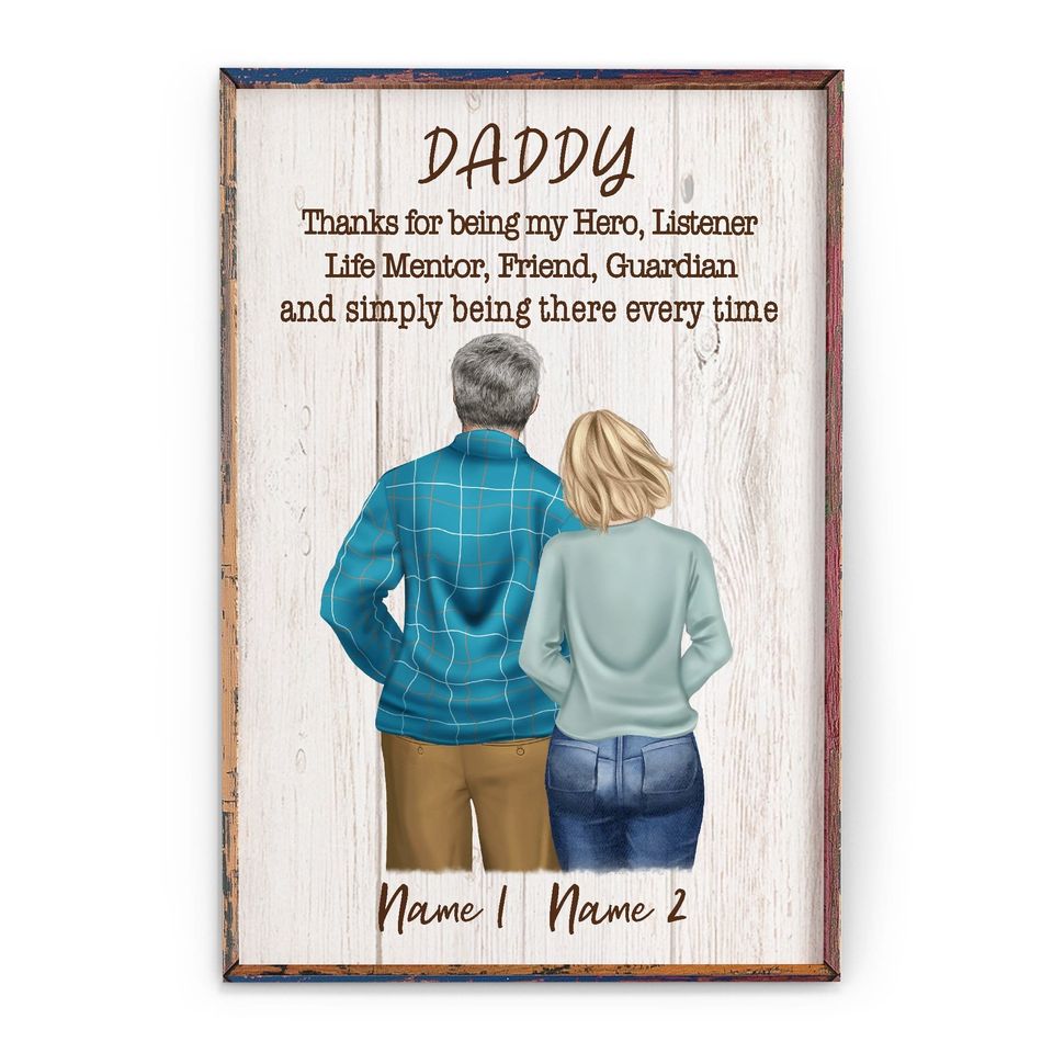Daddy Thanks For Being My Hero Poster – Father’S Day Gift For Dad From Daughter Home Decor Daddy Thanks For Being My Hero Poster – Father’S Day Gift For Dad From Daughter Home Decor