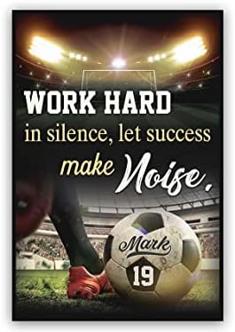 Personalized Work Hard In Silence Let Success Make Noise Soccer Poster, Inspirational Gift For Soccer Players, Soccer Wall Art Print Boy’S Bedroom Man Cave Decor Unframed Personalized Work Hard In Silence Let Success Make Noise Soccer Poster, Inspirational Gift For Soccer Players, Soccer Wall Art Print Boy’S Bedroom Man Cave Decor Unframed