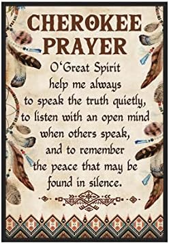 Cherokee Prayer Poster Native Pride Meaningful Gift For Native American Indians Indigenous People Cherokee Tribe, Native American Wall Art Print Home Decor Unframed Cherokee Prayer Poster Native Pride Meaningful Gift For Native American Indians Indigenous People Cherokee Tribe, Native American Wall Art Print Home Decor Unframed