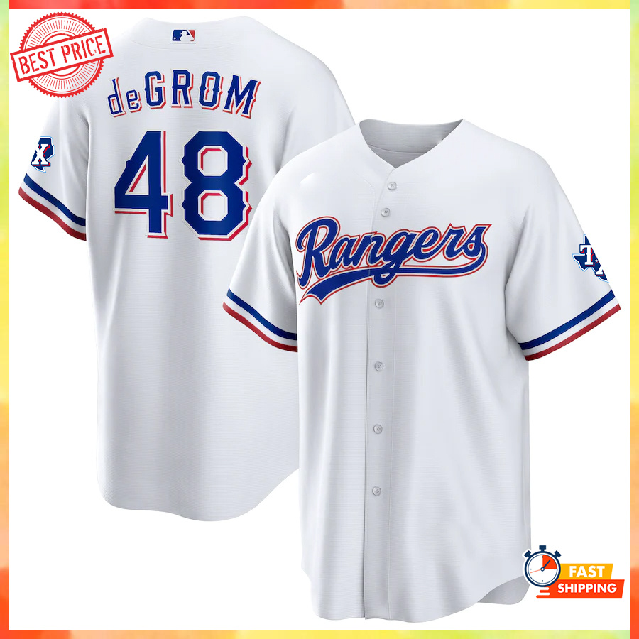 #48 Degrom Texas Baseball Jersey Rangers White Jersey 2023 For Men Size S-5Xl #48 Degrom Texas Baseball Jersey Rangers White Jersey 2023 For Men Size S-5Xl
