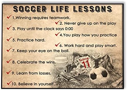 Godoprint Personalized Name Number Soccer Poster, Soccer Life Lessons Poster Inspirational Gift For Soccer Players, Soccer Wall Art Print Boy’S Bedroom Home Decor Godoprint Personalized Name Number Soccer Poster, Soccer Life Lessons Poster Inspirational Gift For Soccer Players, Soccer Wall Art Print Boy’S Bedroom Home Decor