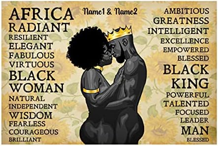 Personalized Black Woman Black Man King Queen Black Couple Poster Pride Gift For Afro African Couples Black Love Valentine Wedding Anniversary Sunflower Wall Art Print Home Decor Personalized Black Woman Black Man King Queen Black Couple Poster Pride Gift For Afro African Couples Black Love Valentine Wedding Anniversary Sunflower Wall Art Print Home Decor