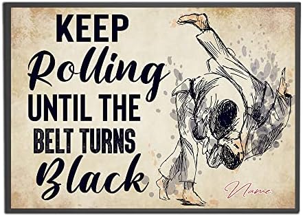 Personalized Keep Rolling Until The Belt Turns Black Bjj Jiu Jitsu Poster Gift For Jiu Jitsu Lover Jiujiteiro Brazilian Martial Arts Print Wall Home Club Decor Unframed Personalized Keep Rolling Until The Belt Turns Black Bjj Jiu Jitsu Poster Gift For Jiu Jitsu Lover Jiujiteiro Brazilian Martial Arts Print Wall Home Club Decor Unframed