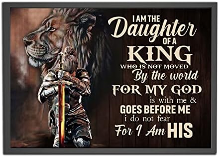 I Am The Daughter Of A King Lion And Female Warrior Poster, Lion And Knight Poster, Warrior Of Christ God Jesus Wall Art Print, Home Decor, Christian Gift For Women I Am The Daughter Of A King Lion And Female Warrior Poster, Lion And Knight Poster, Warrior Of Christ God Jesus Wall Art Print, Home Decor, Christian Gift For Women
