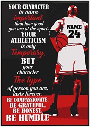 Personalized Character Is More Important Basketball Poster Inspirational Gift For Basketball Player Basketball Lover, Basketball Wall Art Boys Bedroom Man Cave Decor Personalized Character Is More Important Basketball Poster Inspirational Gift For Basketball Player Basketball Lover, Basketball Wall Art Boys Bedroom Man Cave Decor