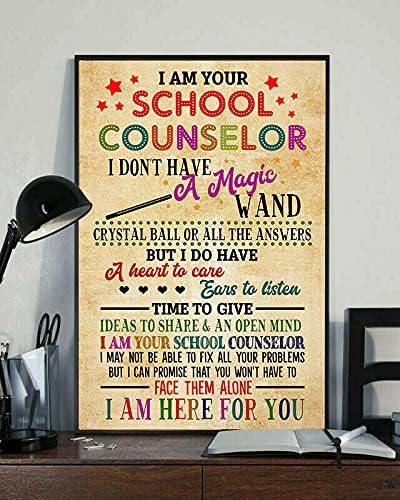 I Am Your School Counselor I Don’T Have A Magic Wand I’M Here For You Poster, Wall Decor Art – Best Gift, Poster Print Size 12″X18″ 18″X24″ 24″X36″ I Am Your School Counselor I Don’T Have A Magic Wand I’M Here For You Poster, Wall Decor Art – Best Gift, Poster Print Size 12″X18″ 18″X24″ 24″X36″