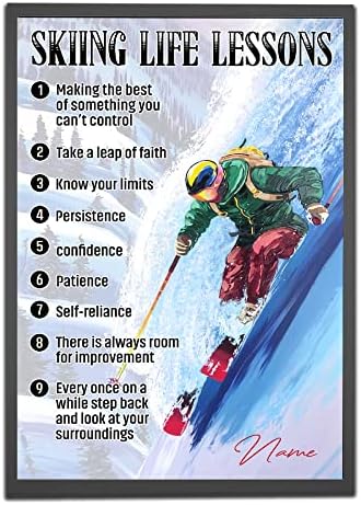 Personalized Skiing Life Lessons Poster, Skiing Poster Custom Gift For Skier Skiing Player, Snow Skiing Lover Gift, Mountain Skiing Wall Art Print Home Decor Unframed Personalized Skiing Life Lessons Poster, Skiing Poster Custom Gift For Skier Skiing Player, Snow Skiing Lover Gift, Mountain Skiing Wall Art Print Home Decor Unframed