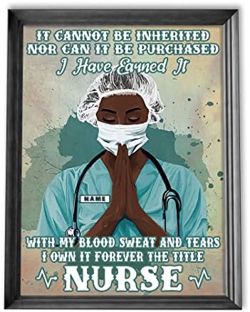 Personalized Black Nurse Poster, It Cannot Be Inherited Inspirational Nurse Gift, Nursing Gift, Black Pride Gift For Girls Women, Nurse Wall Art Print Bedroom Decor Office Decor Personalized Black Nurse Poster, It Cannot Be Inherited Inspirational Nurse Gift, Nursing Gift, Black Pride Gift For Girls Women, Nurse Wall Art Print Bedroom Decor Office Decor