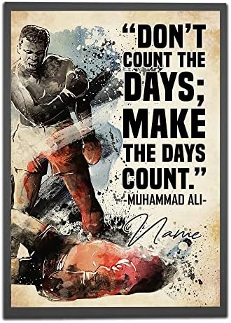 Personalized Don’T Count The Days Boxing Poster, Inspirational Quote Gift For Boxer Fighter Boxing Lover Fan Wall Art Print Training Workout Room Man Cave Decor Personalized Don’T Count The Days Boxing Poster, Inspirational Quote Gift For Boxer Fighter Boxing Lover Fan Wall Art Print Training Workout Room Man Cave Decor