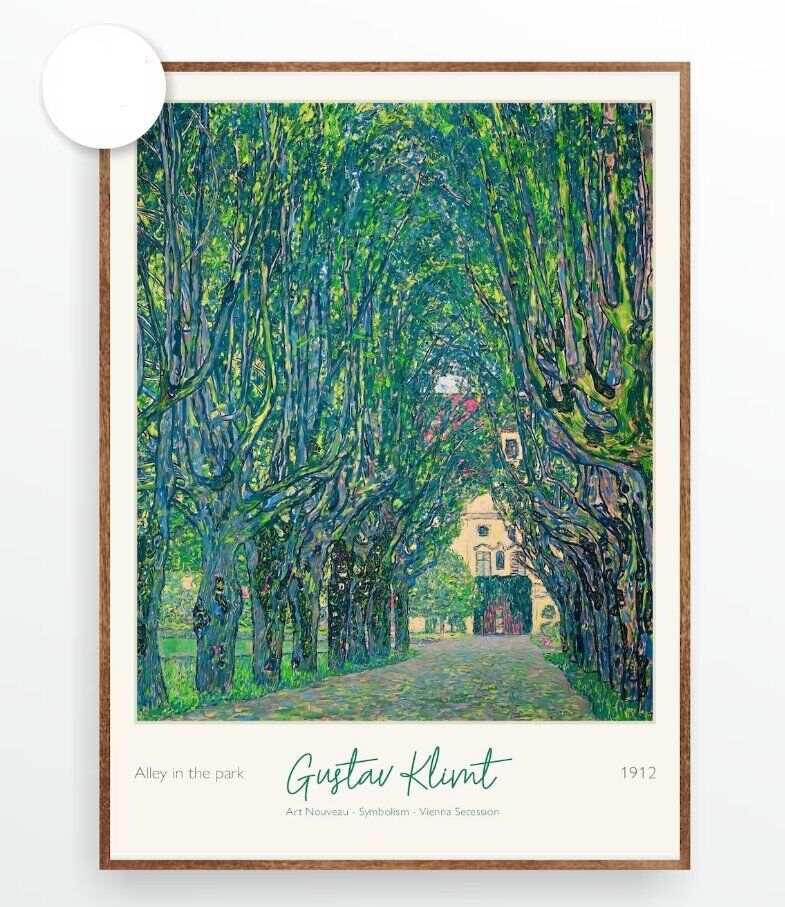 Gustav Klimt Alley In The Park Botanical Prints Gallery Wall Set Plant Poster Gustav Klimt Alley In The Park Botanical Prints Gallery Wall Set Plant Poster