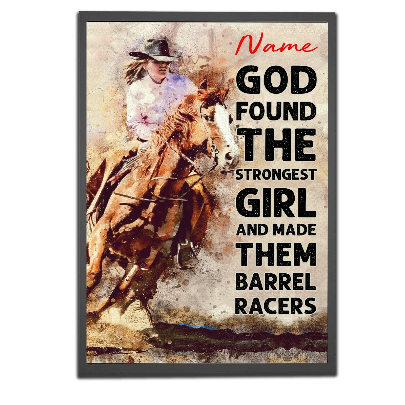 Barrel Racing Cowgirl Poster Horse Racing Sports Wall Art Home Decoration Custom Barrel Racing Cowgirl Poster Horse Racing Sports Wall Art Home Decoration Custom