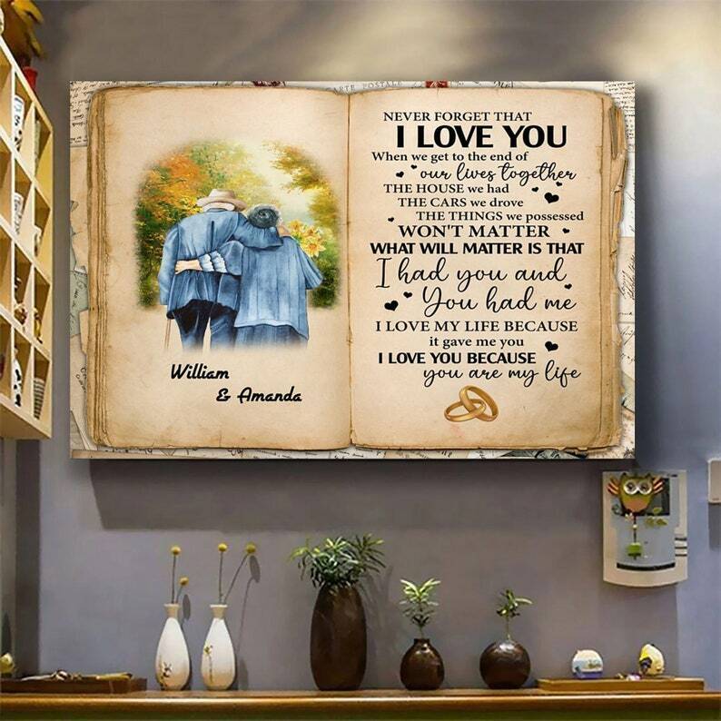 Valentine’S Gift For Wife Custom Husband To Wife I Love You Poster Farmhouse Valentine’S Gift For Wife Custom Husband To Wife I Love You Poster Farmhouse