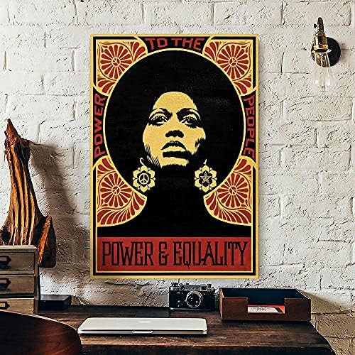 Black Woman Poster Without Frame – Power To The People Wall Art – Black Pride Wall Art – Black Lives Matter Poster – Juneteenth Poster Printed Art – Black Woman Wall Decor Poster 18″X24″ Black Woman Poster Without Frame – Power To The People Wall Art – Black Pride Wall Art – Black Lives Matter Poster – Juneteenth Poster Printed Art – Black Woman Wall Decor Poster 18″X24″