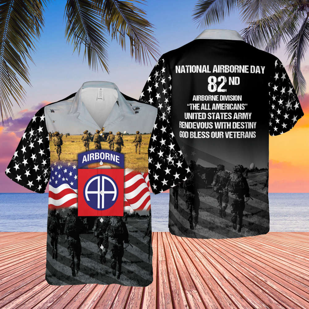 82Nd Airborne Division Hawaiian Shirt V2 – Celebrating Us Army National Airborne Day 82Nd Airborne Division Hawaiian Shirt V2 – Celebrating Us Army National Airborne Day