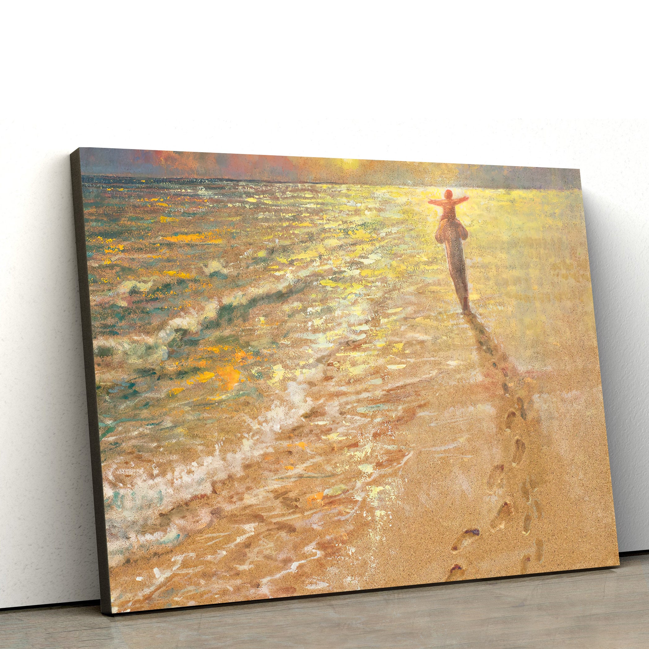 Footprints In The Sand Canvas Wall Art – Jesus &Amp; A Child Walk On The Beach Poster – Jesus Christ Canvas – Gift For Christian – Ciaocustom Footprints In The Sand Canvas Wall Art – Jesus &Amp; A Child Walk On The Beach Poster – Jesus Christ Canvas – Gift For Christian – Ciaocustom