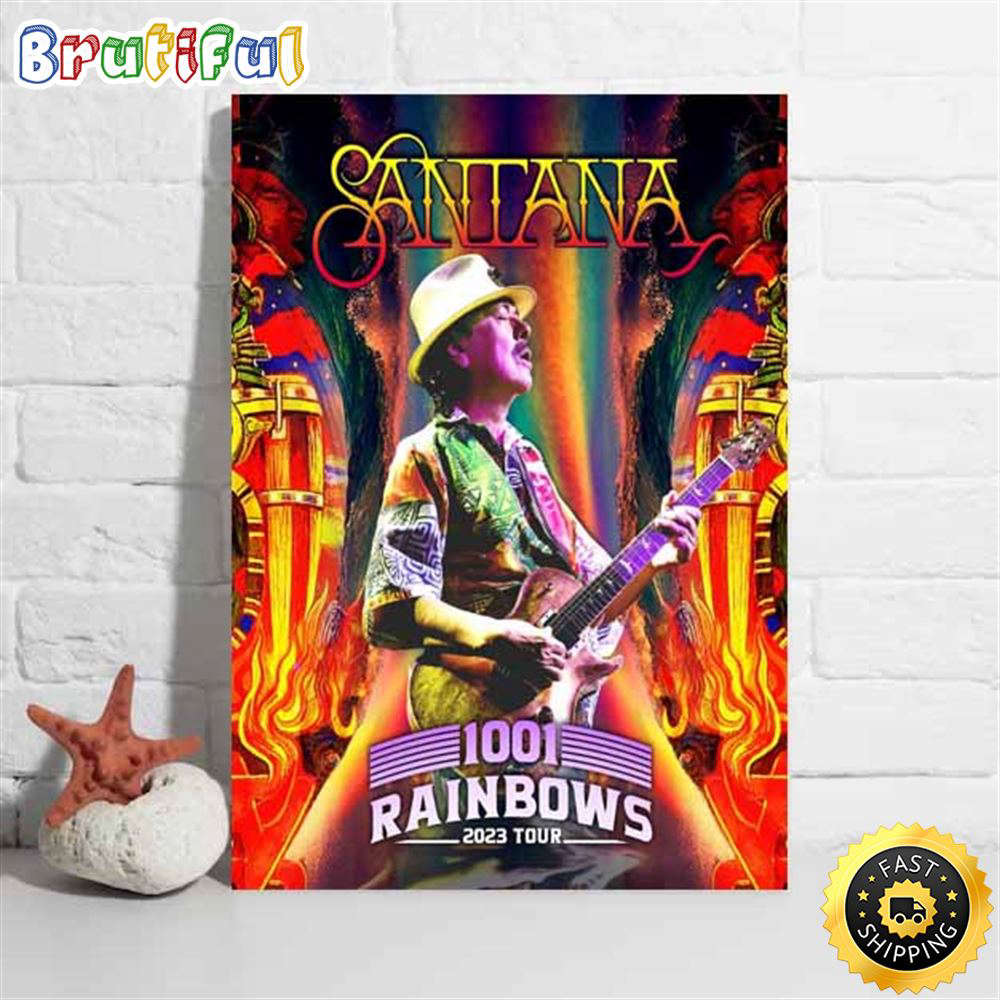 Carlos Santana 1001 Rainbows Las Vegas Tour 2023 Poster Carlos Santana 1001 Rainbows Las Vegas Tour 2023 Poster