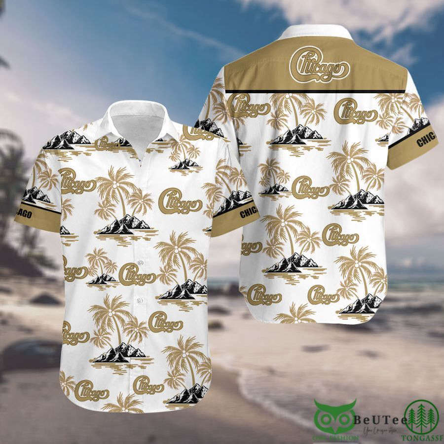 Chicago Rock Band Palm Tree Hawaiian Shirt Aloha Beach Summer Chicago Rock Band Palm Tree Hawaiian Shirt Aloha Beach Summer