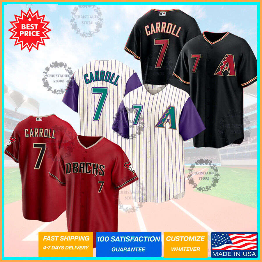 Corbin Carroll #7 Arizona Team City Baseball Jersey Many Color Print S-5Xl Corbin Carroll #7 Arizona Team City Baseball Jersey Many Color Print S-5Xl