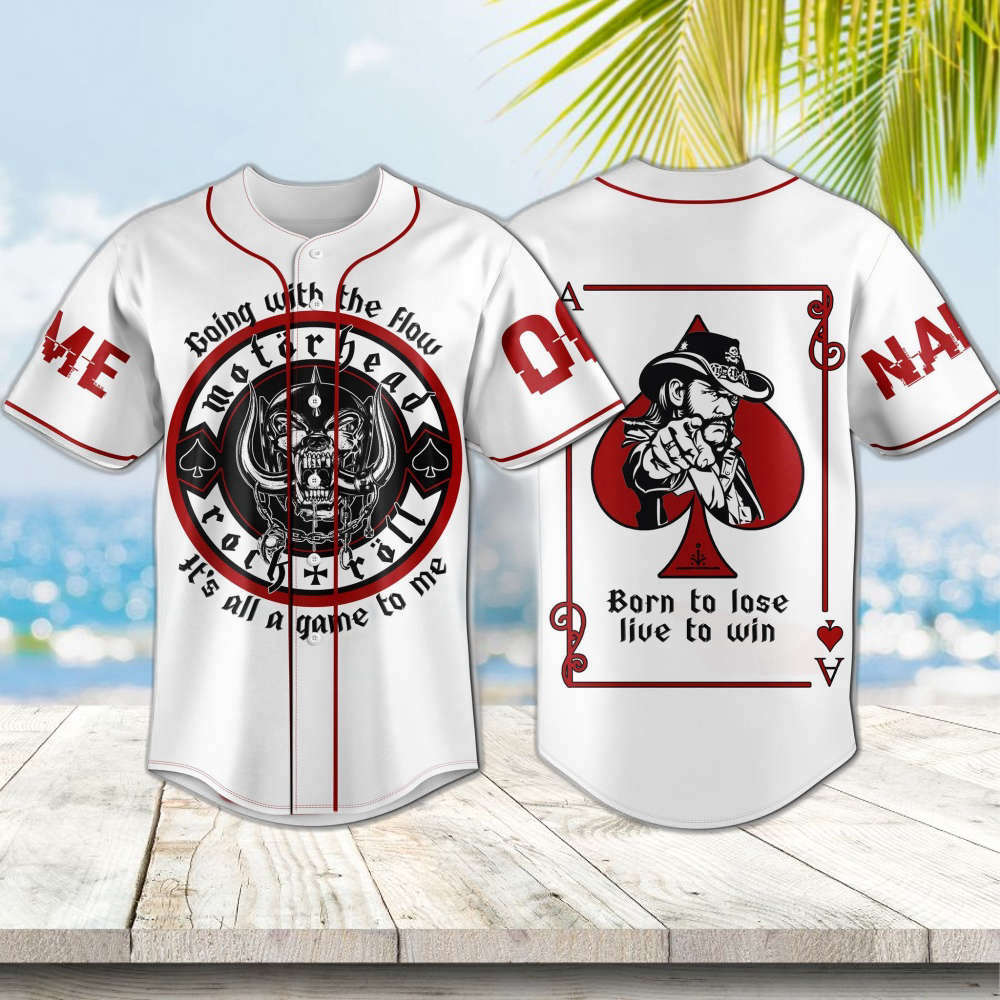 Custom Motor Head Baseball Jersey – Personalized Design Custom Motor Head Baseball Jersey – Personalized Design