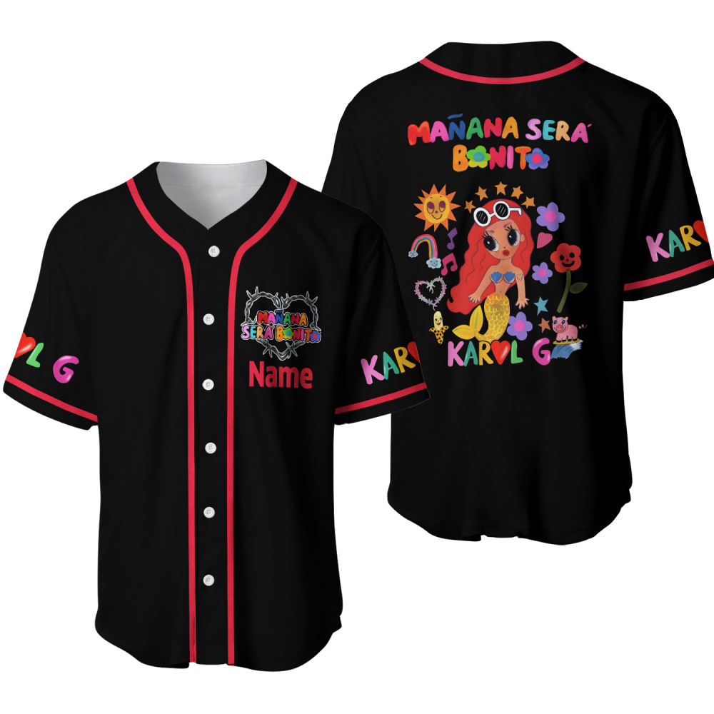 Maana Sera Bonito Jersey, Karol G New Album, Music Cutome Baseball Jersey Maana Sera Bonito Jersey, Karol G New Album, Music Cutome Baseball Jersey