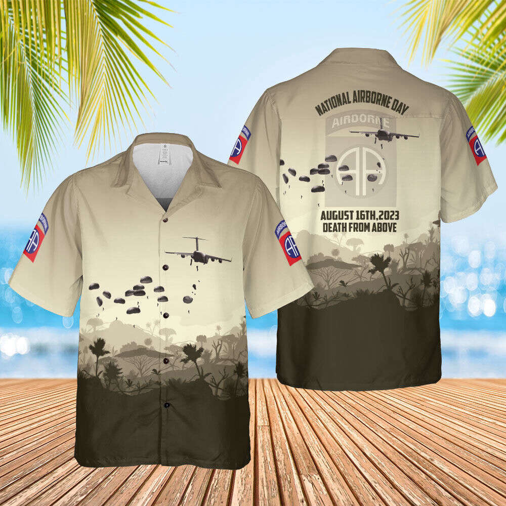National Airborne Day Hawaiian Shirt For Men V2 – Us Army Beachwear National Airborne Day Hawaiian Shirt For Men V2 – Us Army Beachwear