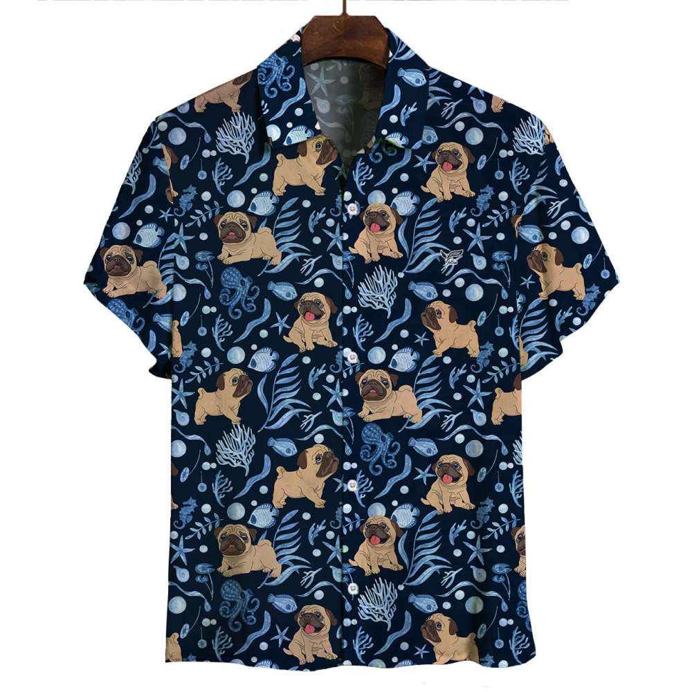 Stylish Pug Hawaiian Print Shirts – Men S Short Sleeve Hawaiian Shirt Stylish Pug Hawaiian Print Shirts – Men S Short Sleeve Hawaiian Shirt