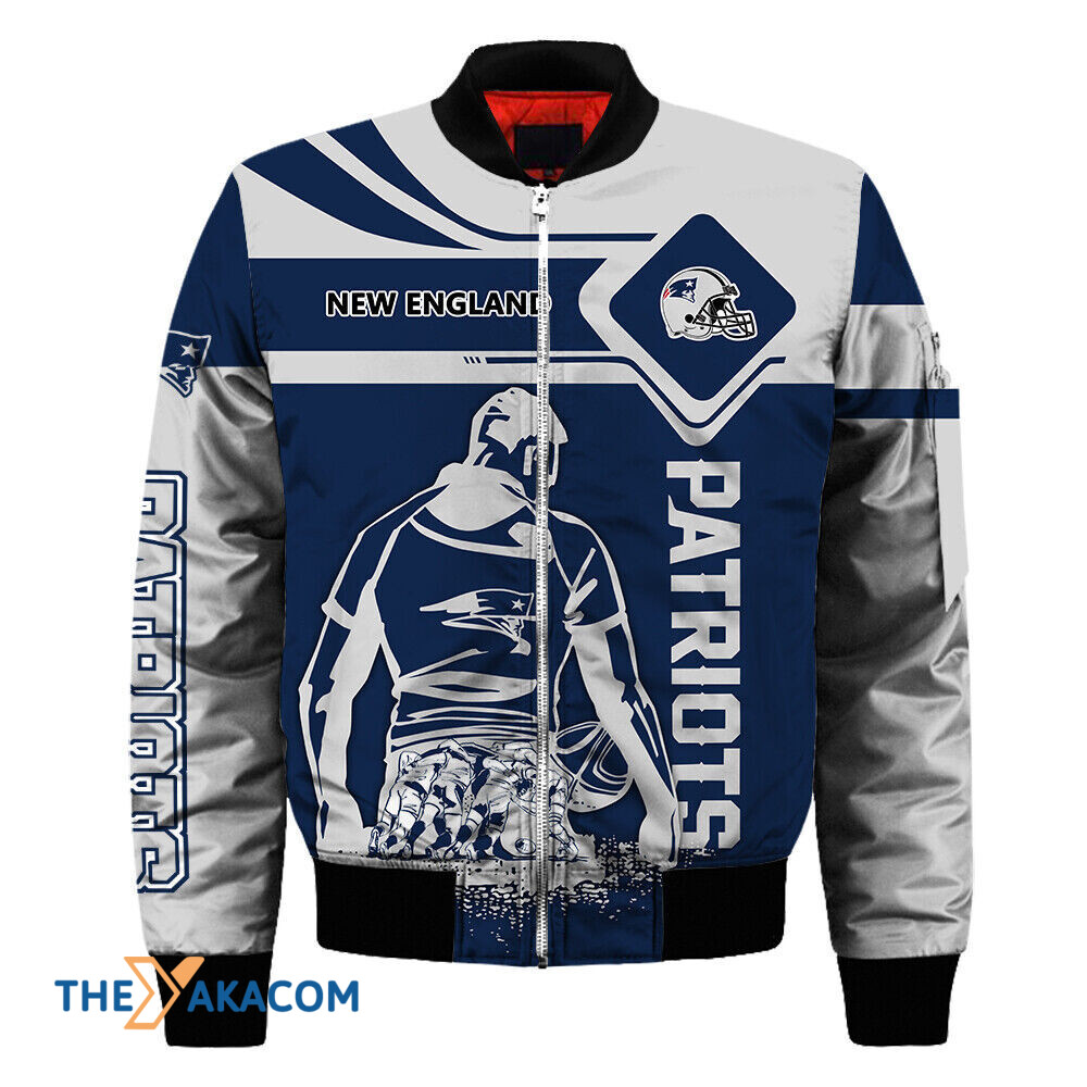 New England Pat American Football Team Patriots Players Helmet Gift For Fan Team Bomber Jacket Outerwear Christmas Gift Frab Magazines & More Store New England Pat American Football Team Patriots Players Helmet Gift For Fan Team Bomber Jacket Outerwear Christmas Gift Frab Magazines &Amp; More Store