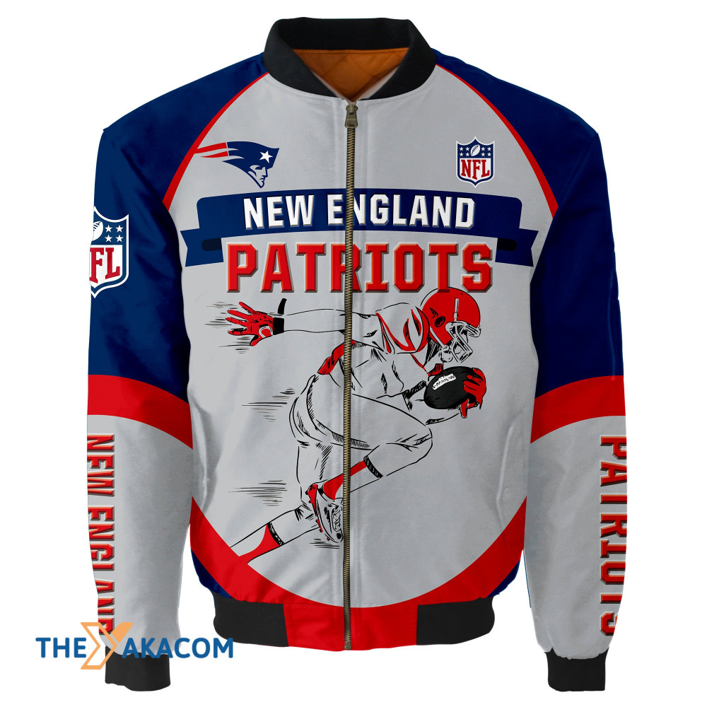 New England Pat American Football Team Patriots Team Gift For Fan Graphic Player Running Bomber Jacket Outerwear Christmas Gift Frab Magazines & More Store New England Pat American Football Team Patriots Team Gift For Fan Graphic Player Running Bomber Jacket Outerwear Christmas Gift Frab Magazines &Amp; More Store