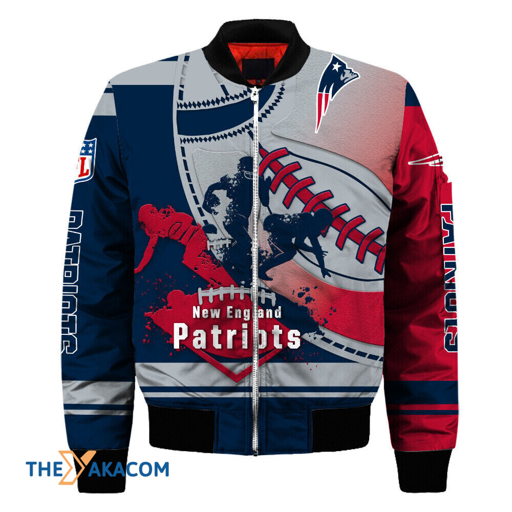 New England Pat American Football Team Patriots Players Stripes Gift For Fan Team Bomber Jacket Outerwear Christmas Gift Frab Magazines & More Store New England Pat American Football Team Patriots Players Stripes Gift For Fan Team Bomber Jacket Outerwear Christmas Gift Frab Magazines &Amp; More Store