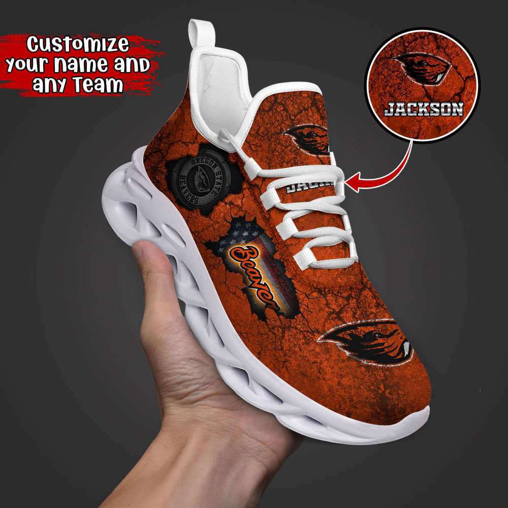 Oregon State Beavers Ncaa2 Any Teams, Custom Sports Shoes For Football Fans Oregon State Beavers Ncaa2 Any Teams, Custom Sports Shoes For Football Fans