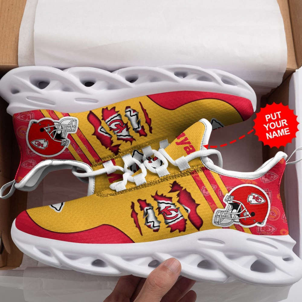 Personalized Name Kansas City Chiefs Max Soul Sneakers Running Sports Shoes For Men Women Personalized Name Kansas City Chiefs Max Soul Sneakers Running Sports Shoes For Men Women