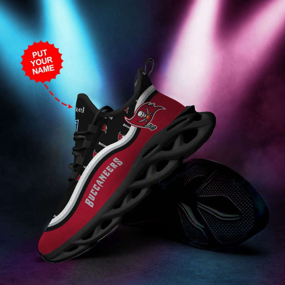 Personalized Name Tampa Bay Buccaneers Max Soul Sneakers Running Sports Shoes For Men Women Personalized Name Tampa Bay Buccaneers Max Soul Sneakers Running Sports Shoes For Men Women