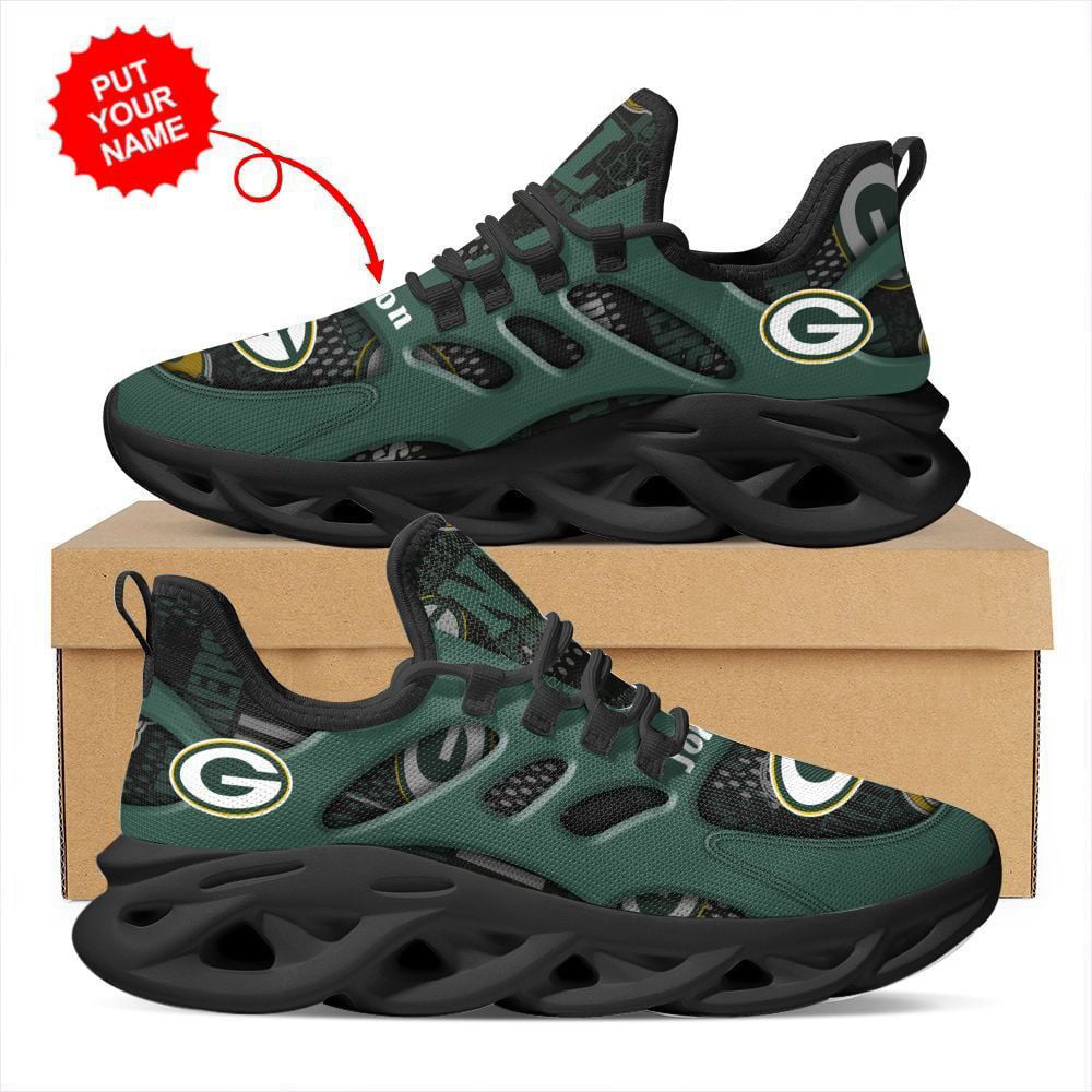 Personalized Name Green Bay Packers Max Soul Sneakers Running Sports Shoes For Men Women Personalized Name Green Bay Packers Max Soul Sneakers Running Sports Shoes For Men Women