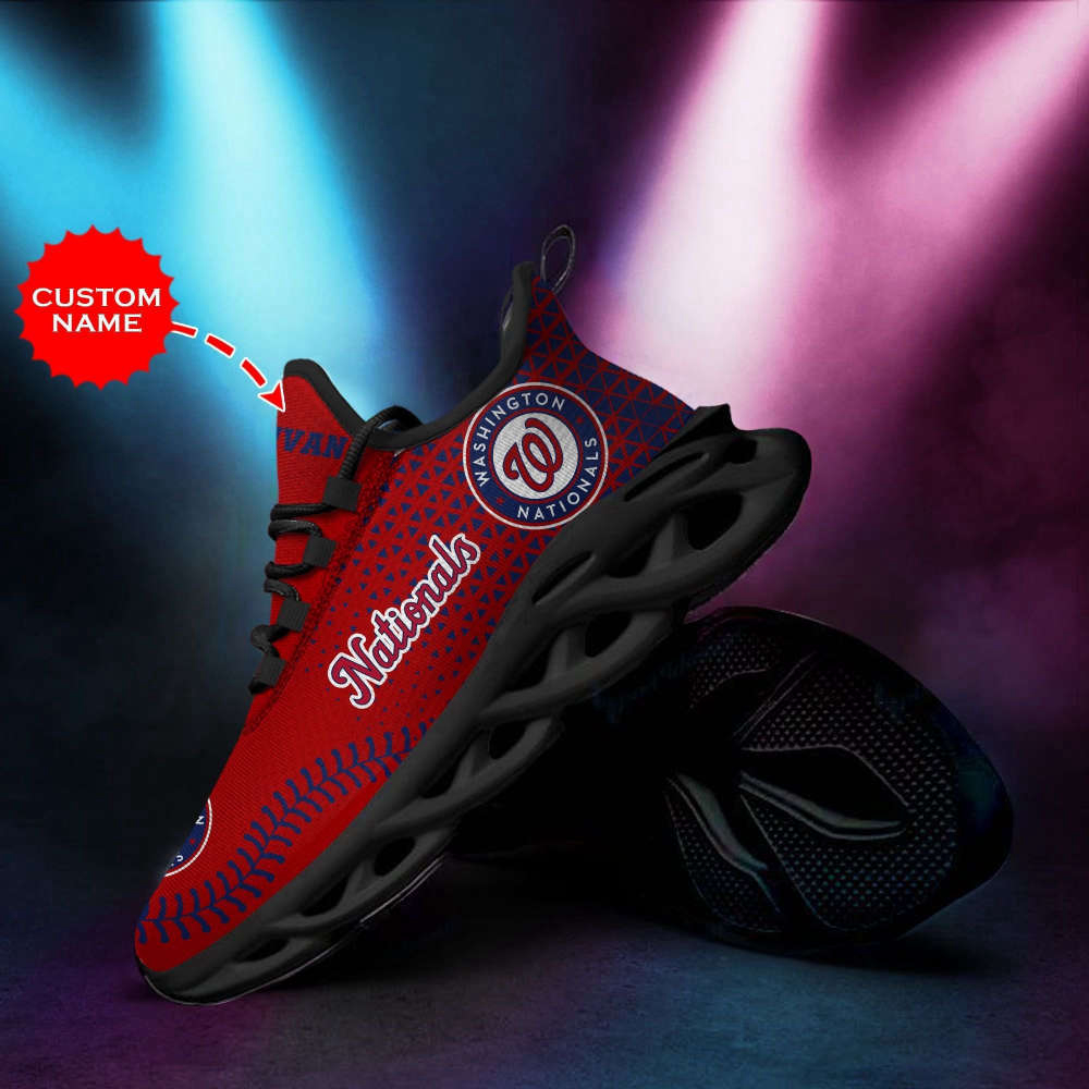 Personalized Name Washington Nationals Max Soul Sneakers Running Sports Shoes For Men Women Personalized Name Washington Nationals Max Soul Sneakers Running Sports Shoes For Men Women