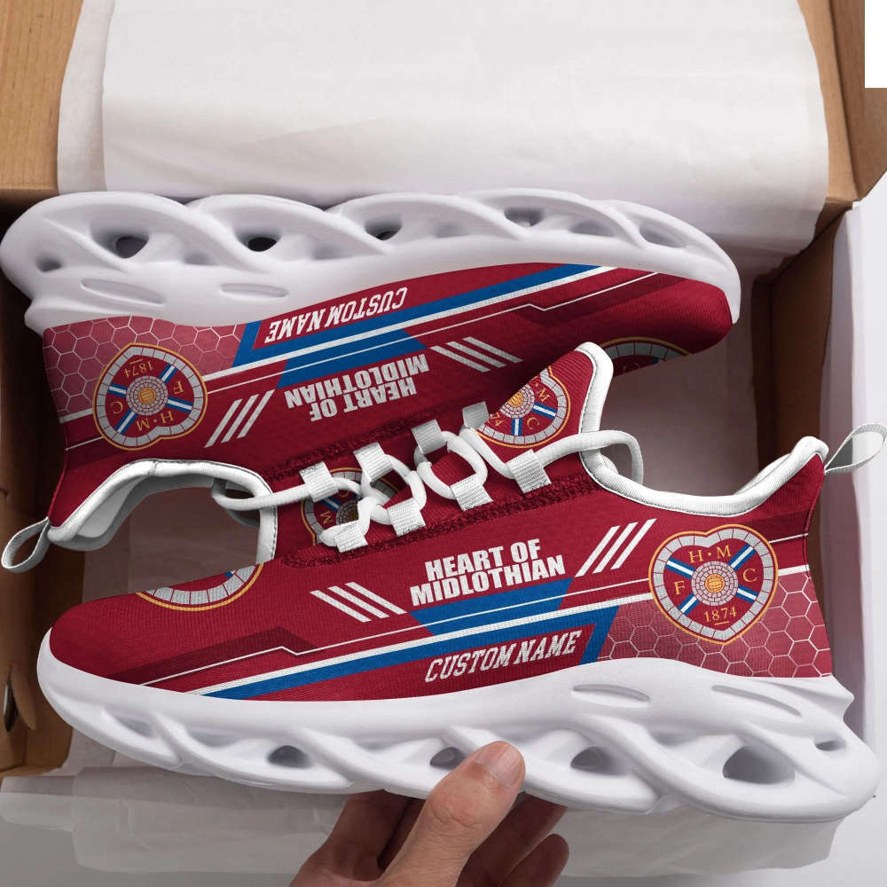 Heart Of Midlothian Custom Personalized Max Soul Sneakers Running Sports Shoes For Men Women Heart Of Midlothian Custom Personalized Max Soul Sneakers Running Sports Shoes For Men Women