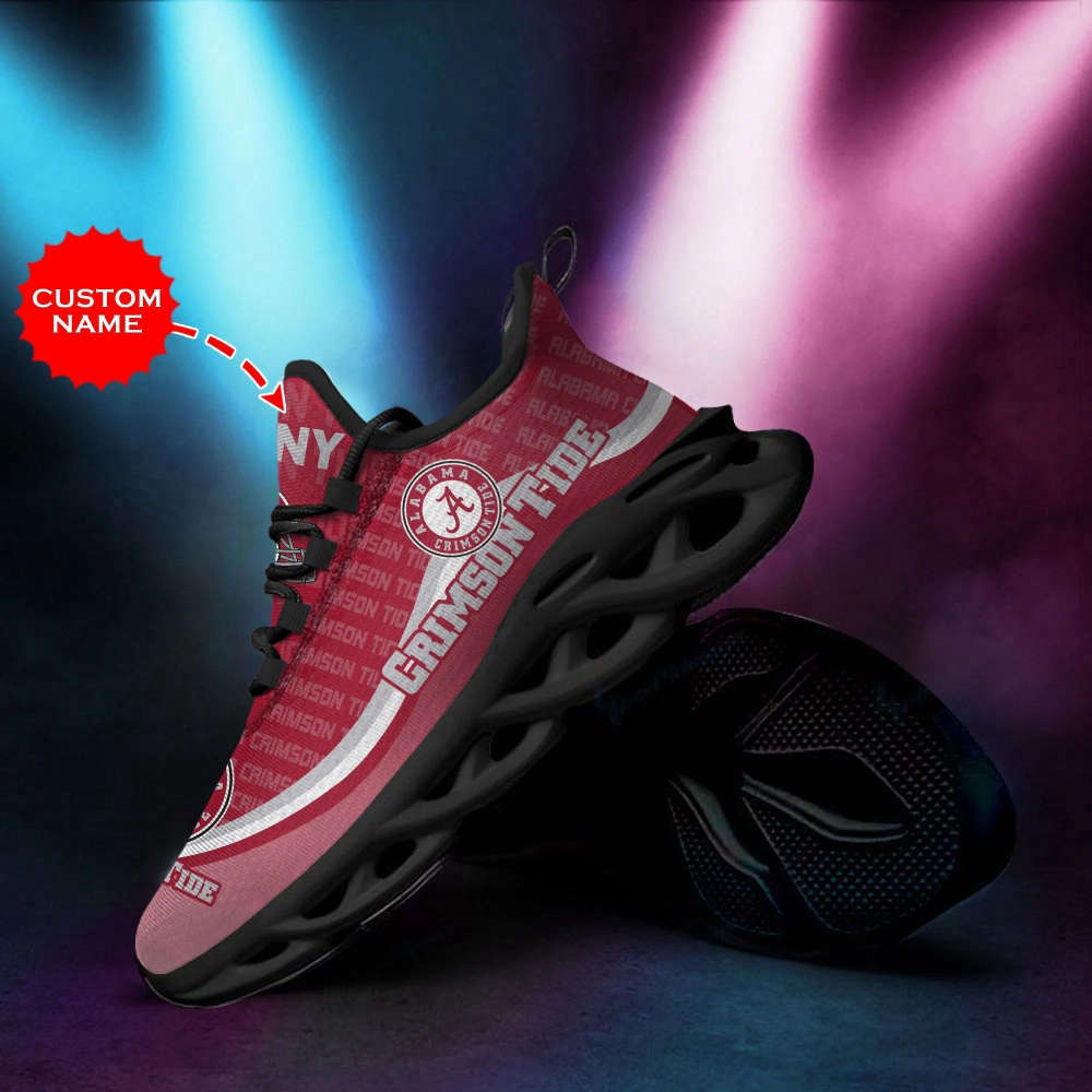 Alabama Crimson Tide Custom Personalized Max Soul Sneakers Running Sports Shoes For Men Women Alabama Crimson Tide Custom Personalized Max Soul Sneakers Running Sports Shoes For Men Women