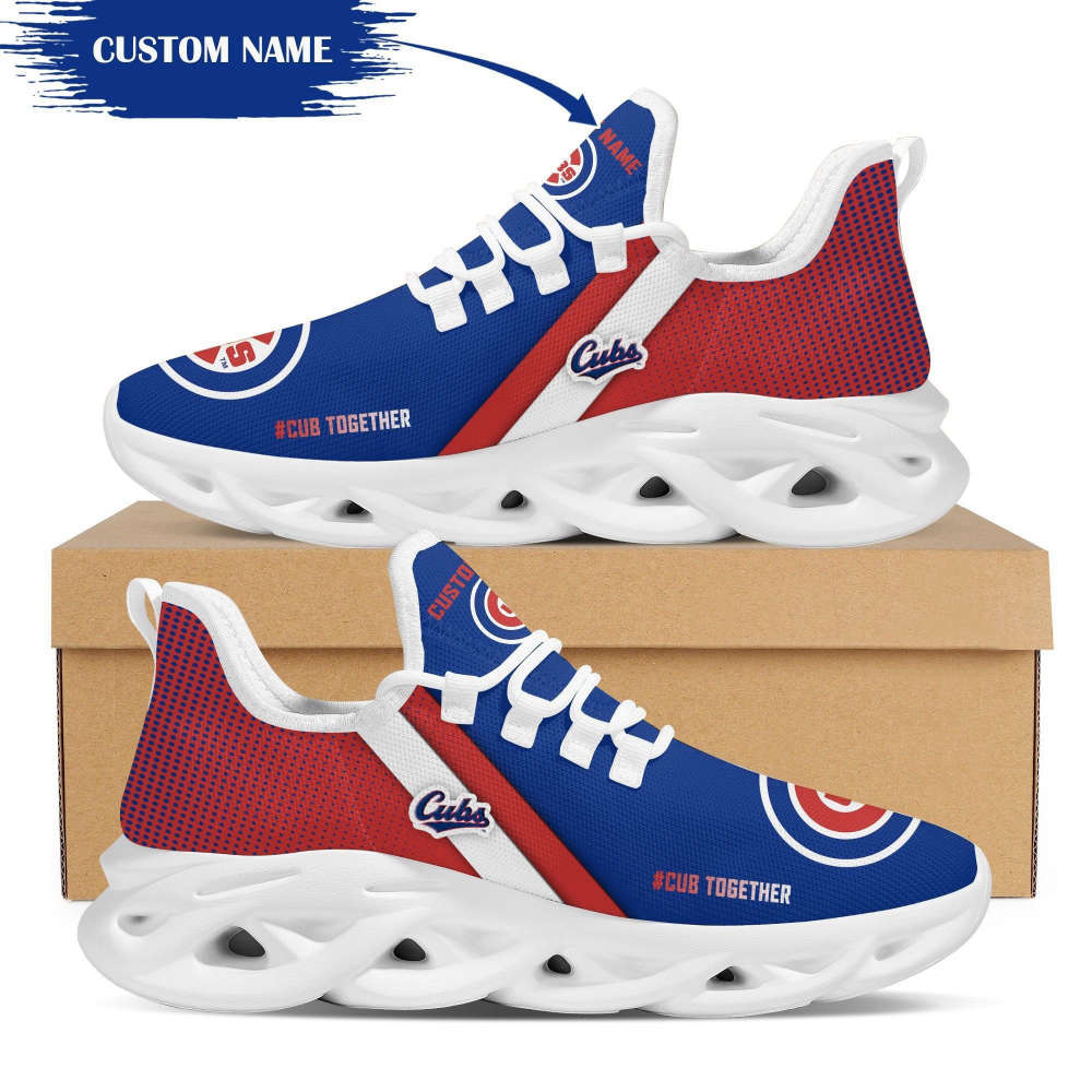 Personalized Name Chicago Cubs Max Soul Sneakers Running Sports Shoes For Men Women Personalized Name Chicago Cubs Max Soul Sneakers Running Sports Shoes For Men Women