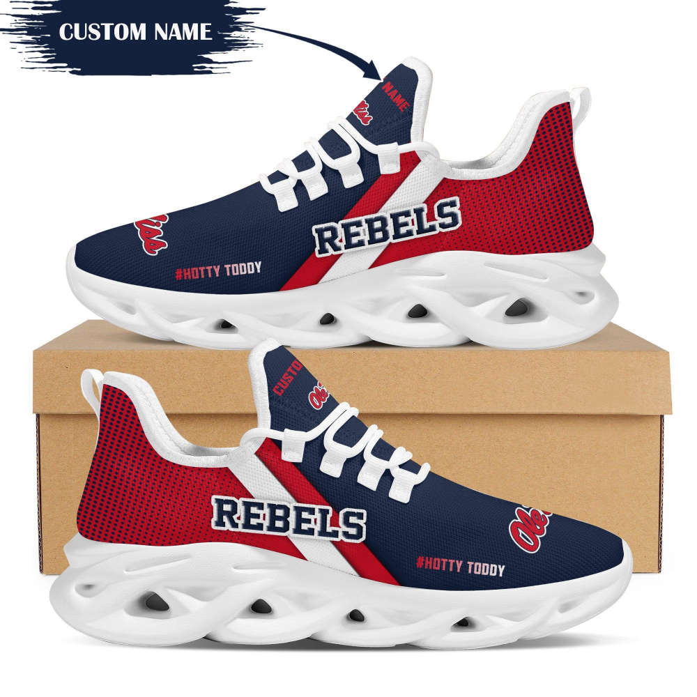 Ole Miss Rebels Custom Personalized Max Soul Sneakers Running Sports Shoes For Men Women Ole Miss Rebels Custom Personalized Max Soul Sneakers Running Sports Shoes For Men Women