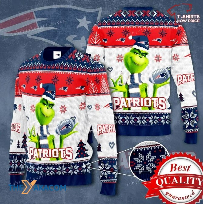 Ugly Christmas Sweater New-England-Patriots, Grinch Blue/Red/White Frab’s Magazines & More Store Ugly Christmas Sweater New-England-Patriots, Grinch Blue/Red/White Frab’s Magazines &Amp; More Store