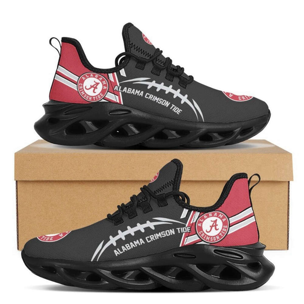 Alabama Crimson Tide Sneakers Max Soul Shoes For Men And Women Alabama Crimson Tide Sneakers Max Soul Shoes For Men And Women