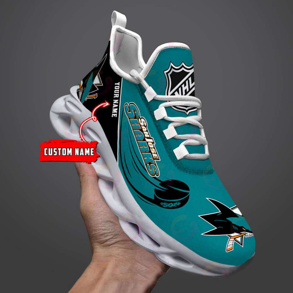 Custom Name Nhl San Jose Sharks Personalized Max Soul Shoes For Men And Women Custom Name Nhl San Jose Sharks Personalized Max Soul Shoes For Men And Women