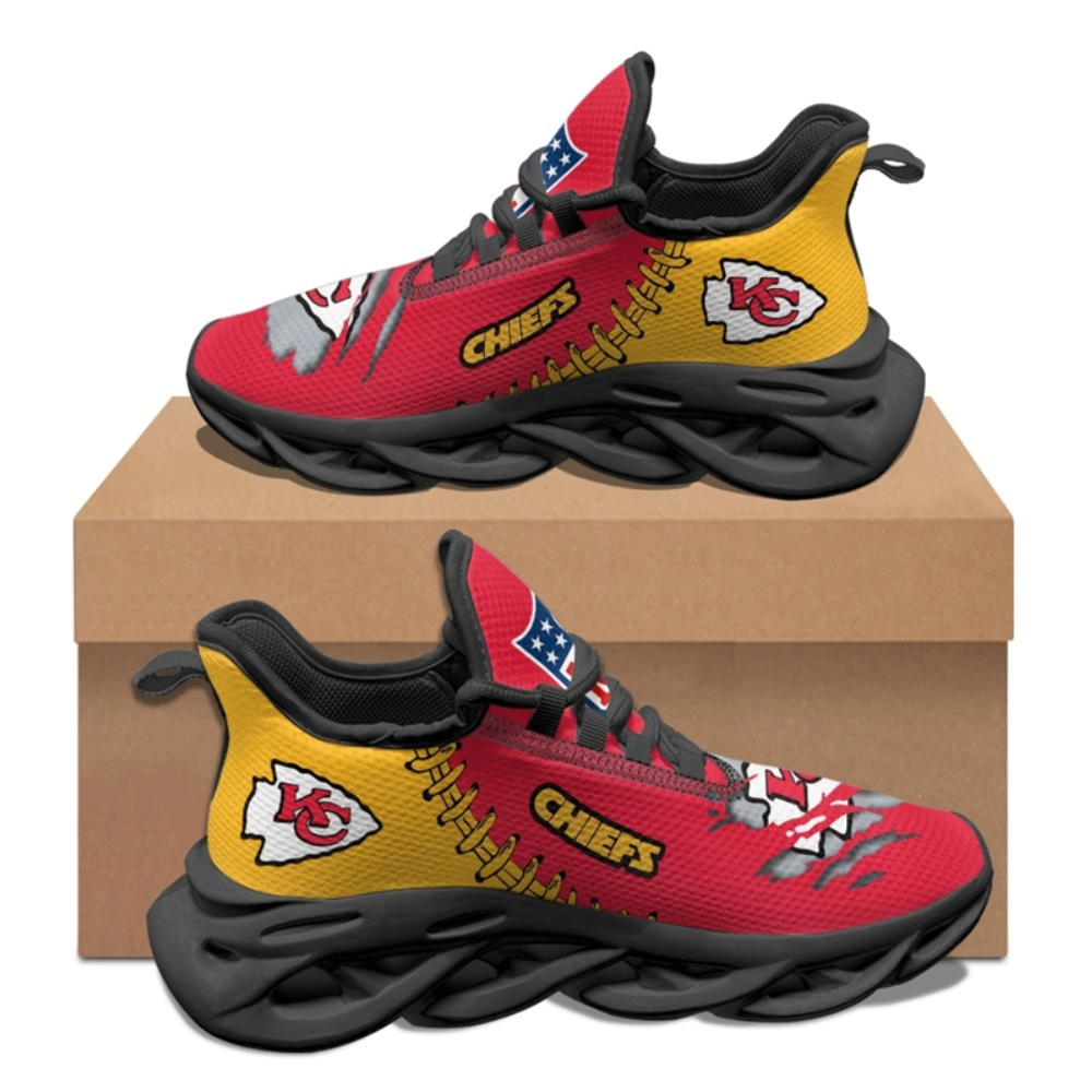 Kansas City Chiefs Sneakers 3D Max Soul Shoes For Men And Women Kansas City Chiefs Sneakers 3D Max Soul Shoes For Men And Women