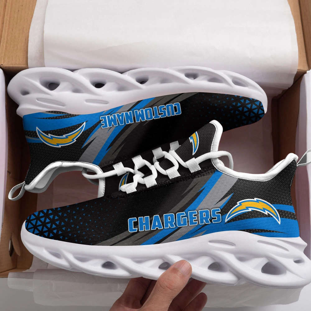 Los Angeles Chargers Triangle Custom Max Soul Sneakers Running Sports Shoes For Men Women Los Angeles Chargers Triangle Custom Max Soul Sneakers Running Sports Shoes For Men Women