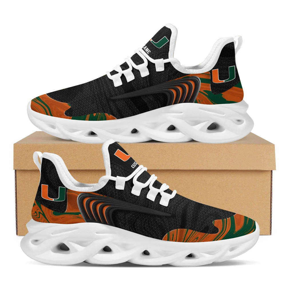 Miami Hurricanes Team Custom Name Max Soul Sneakers Running Sports Shoes For Men Women Miami Hurricanes Team Custom Name Max Soul Sneakers Running Sports Shoes For Men Women
