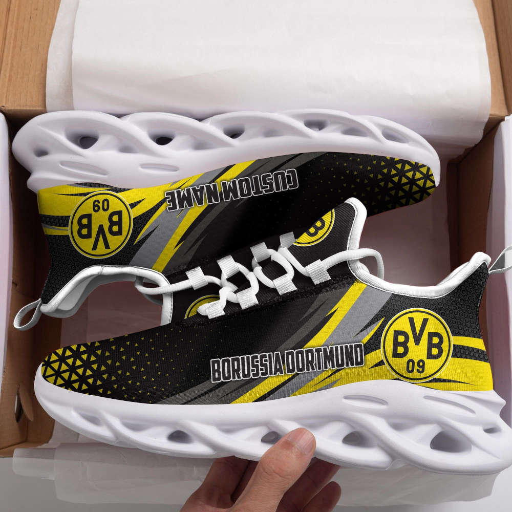 Personalized Name Borussia Dortmund Triangle Max Soul Shoes For Men Women Personalized Name Borussia Dortmund Triangle Max Soul Shoes For Men Women