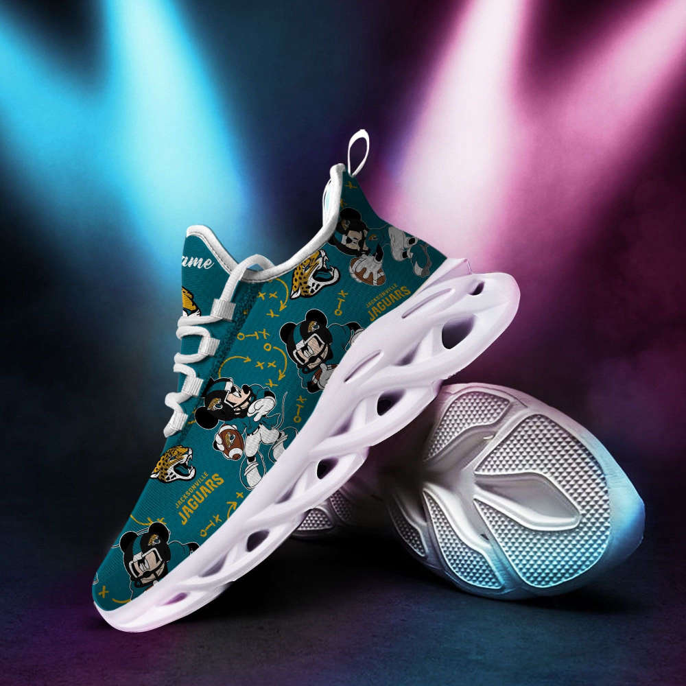 Personalized Name Jacksonville Jaguars Mickey Max Soul Sneakers Running Sports Shoes For Men Women Personalized Name Jacksonville Jaguars Mickey Max Soul Sneakers Running Sports Shoes For Men Women