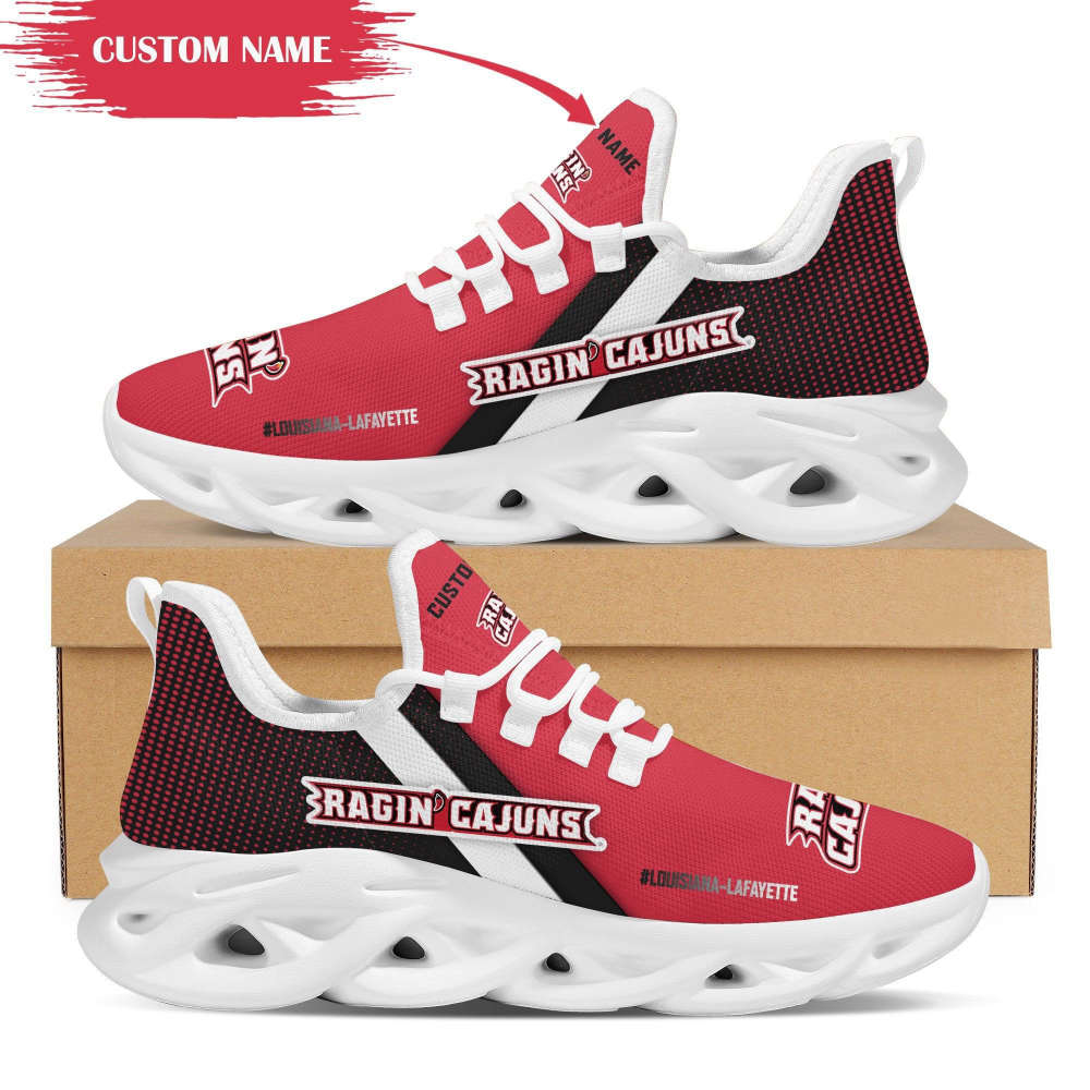 Personalized Name Louisiana Lafayette Ragin Cajuns Max Soul Shoes For Men Women Personalized Name Louisiana Lafayette Ragin Cajuns Max Soul Shoes For Men Women