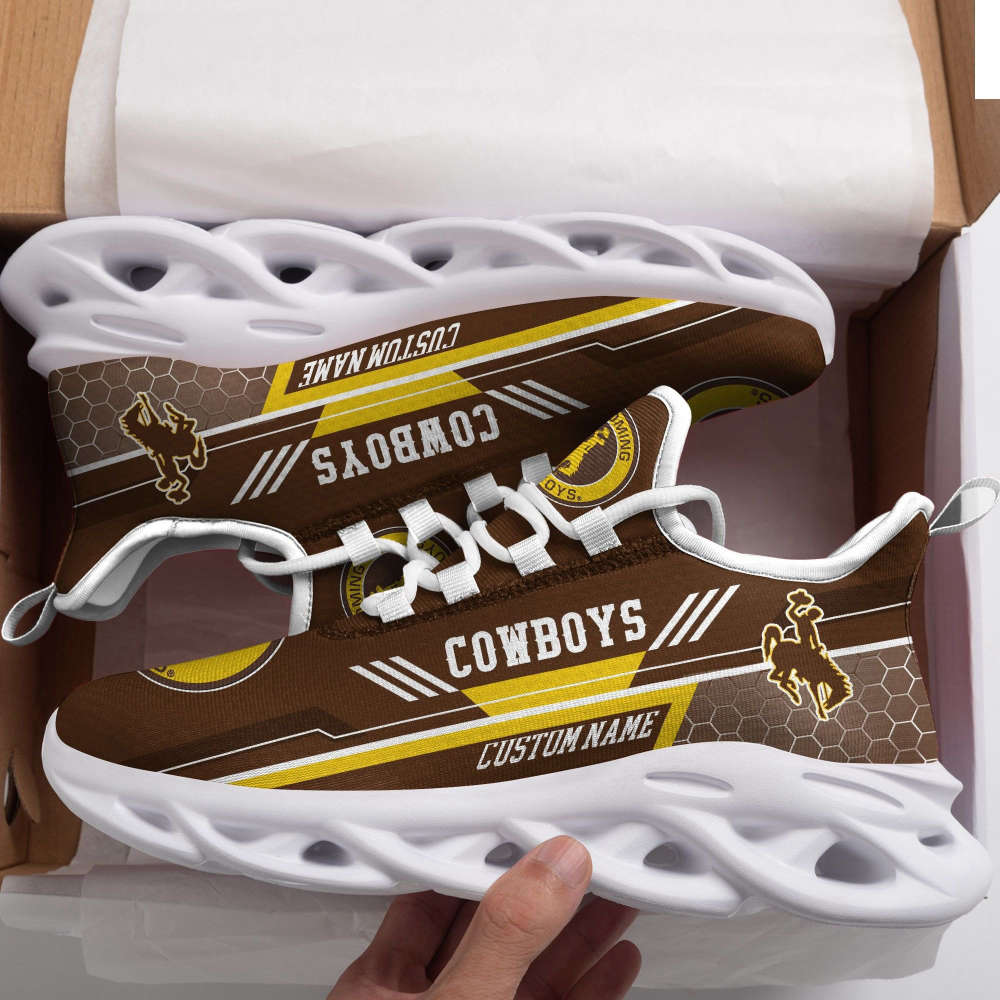 Personalized Name Wyoming Cowboys Max Soul Sneakers Running Sports Shoes For Men Women Personalized Name Wyoming Cowboys Max Soul Sneakers Running Sports Shoes For Men Women